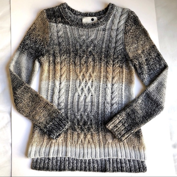 Kensie Ombre Cable Knit Sweater - Picture 6 of 8